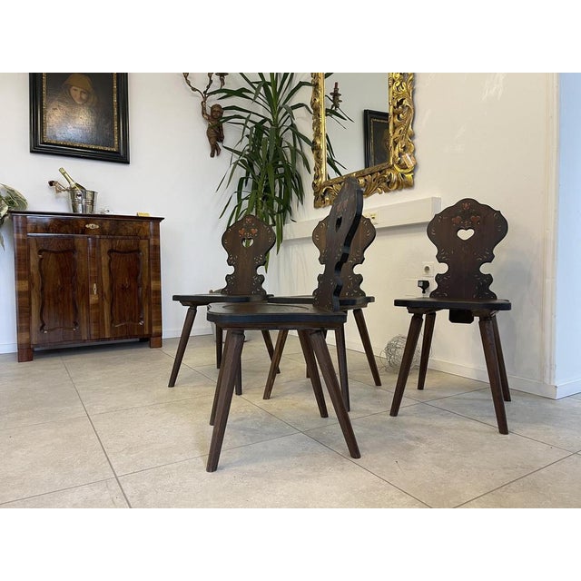 Vintage Side Chairs, Set of 4 For Sale - Image 3 of 16
