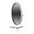 Circular White Mirror by Uno & Östen Kristiansson for Luxus, 1960s For Sale