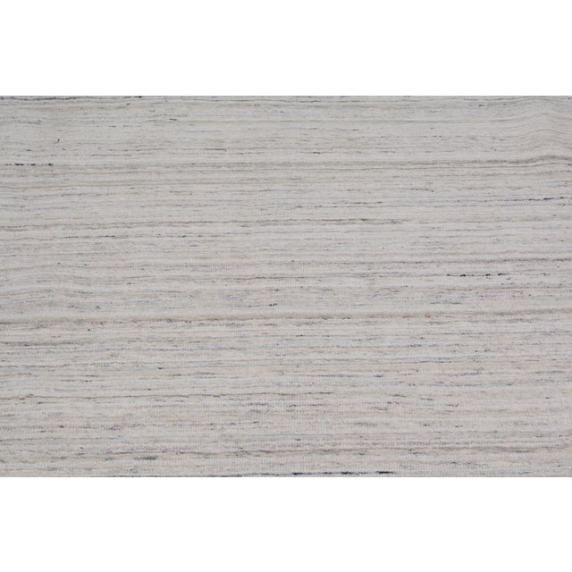 2010s Indian Modern Hand Knotted Wool Rug, 9'3"x12'2" For Sale - Image 5 of 6