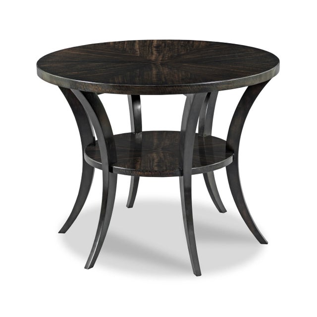 Transitional Fontane Center Table in Ebony For Sale - Image 3 of 3