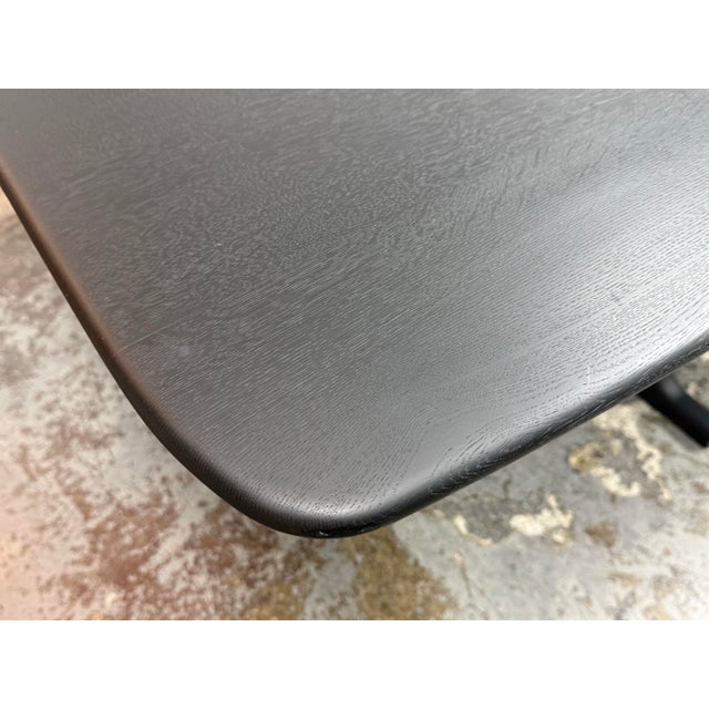 Wood Christophe Delcourt Tye Dining Table, Black Oak For Sale - Image 7 of 12