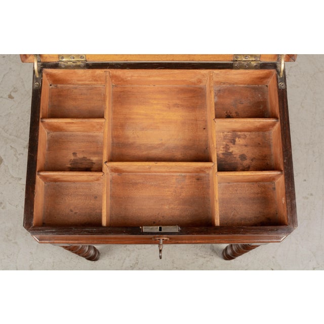 19th Century French Louis Philippe Travailleuse or Side Table For Sale - Image 10 of 12
