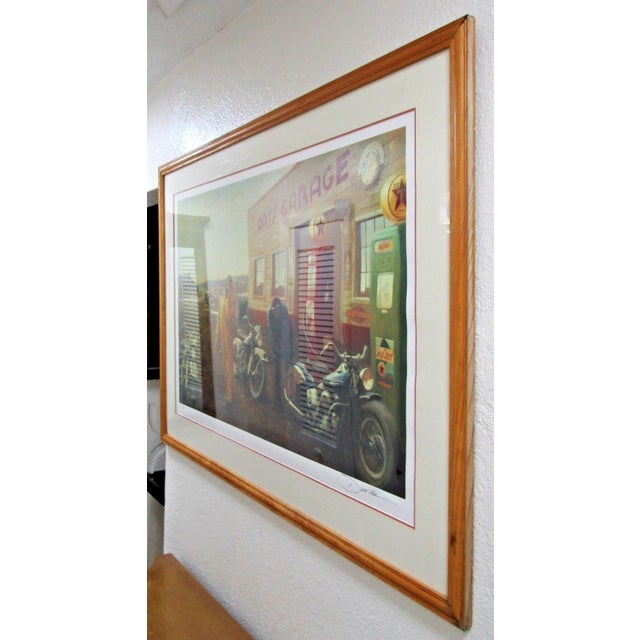David Uhl Harley-Davidson "Change in the Weather" Large Framed Art Print For Sale - Image 15 of 16
