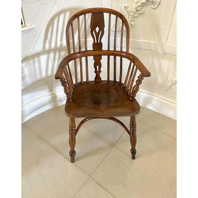 George III Childs Yew Wood Windsor Chair, 1800s For Sale - Image 14 of 14