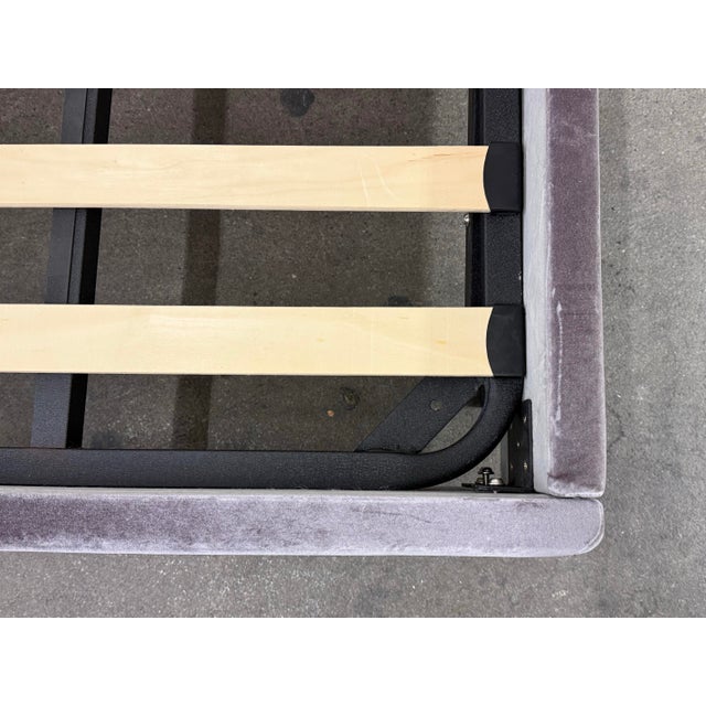 Purple Queen Size Rove Concepts Abigail Bed Frame For Sale - Image 8 of 12