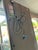 American Drew industrial style lighted display cabinet in excellent condition. See photos for more details