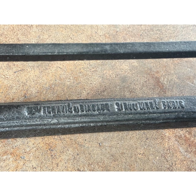 Large French Boulangerie Stand or Baker's Rack of Wrought Iron and Brass For Sale - Image 11 of 12