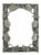 Art Nouveau Style Pewter Photo Picture Frame Tulips Flowers Floral Fits 5" X 3 1/2" For Sale