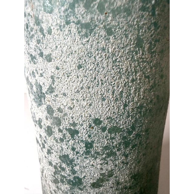 Teal Scavo Glass Bottle Vase attributed to Gino Cenedese, Italy, 1970s For Sale - Image 13 of 15