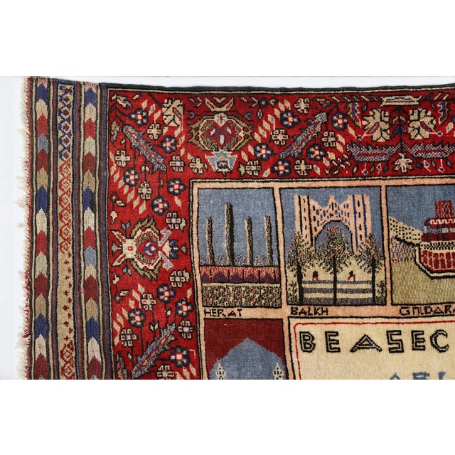 Vintage Afghan Hand-Knotted Turkmen Wool Rug, 1950s For Sale - Image 18 of 18
