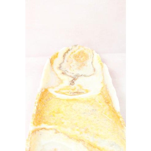 Premium Onyx Bowl with Raw Edge For Sale - Image 4 of 5