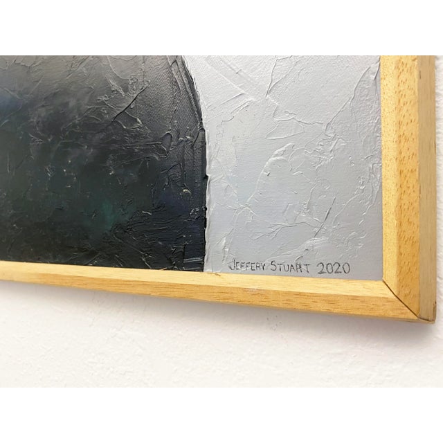Contemporary Original Abstract Oil Painting 'Monolith II' by Jeffery Stuart For Sale - Image 3 of 11