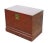 Wood 1900s Red Antique Trunk For Sale - Image 7 of 12