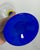 Pair of Signed Shafaq Malik Postmodern Art Glass Martini Glasses – Cobalt Blue & Yellow For Sale In Dallas - Image 6 of 6