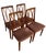 Mid-Century Modern Set of 4 Mid Century Modern Dining Chairs With Sculptural Back Design, Uk Import For Sale - Image 3 of 9