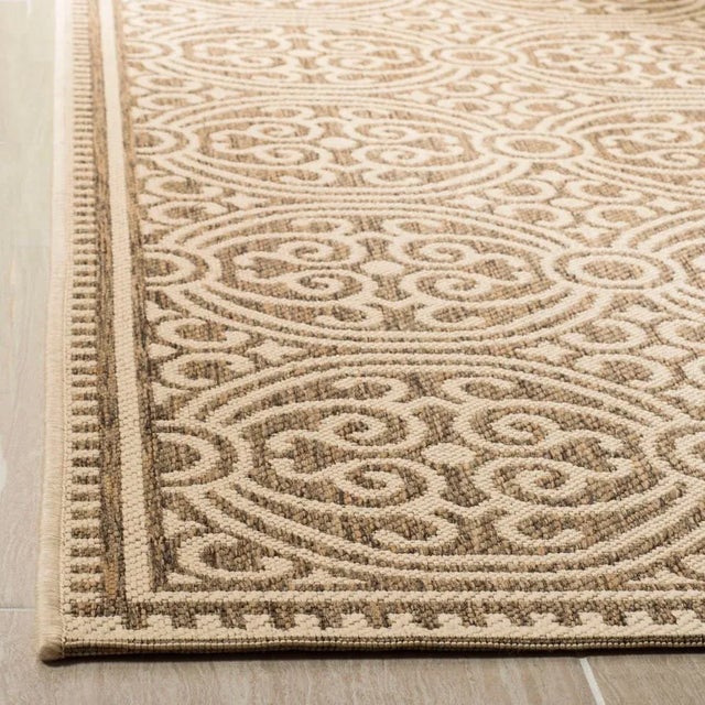 Contemporary Pool House Indoor Outdoor Rug Cream & Beige 4'x6' For Sale - Image 3 of 5