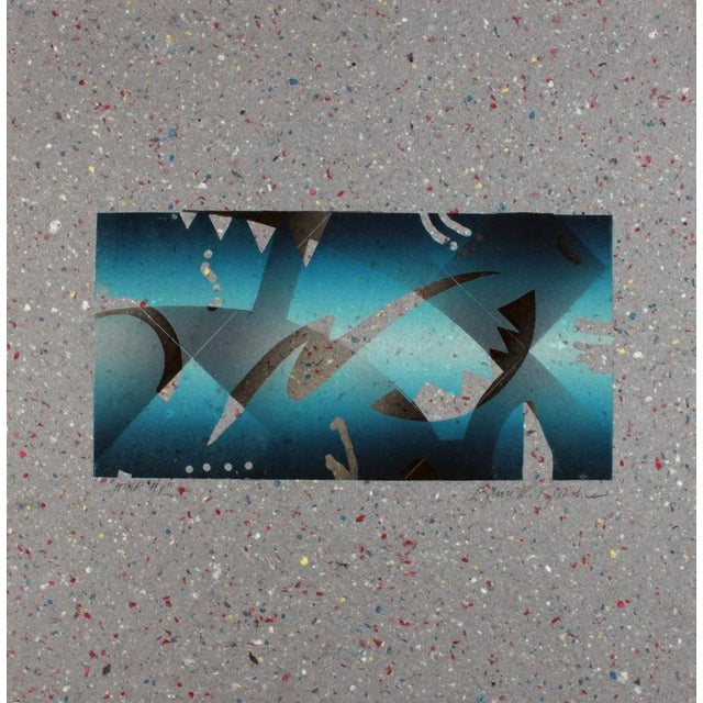 Artist: Unknown Title: HMP Untitled #4 Year: 1986 Signed: Yes Medium: Monoprint Paper Size: 24.25 x 24.25 inches ( 61.595...