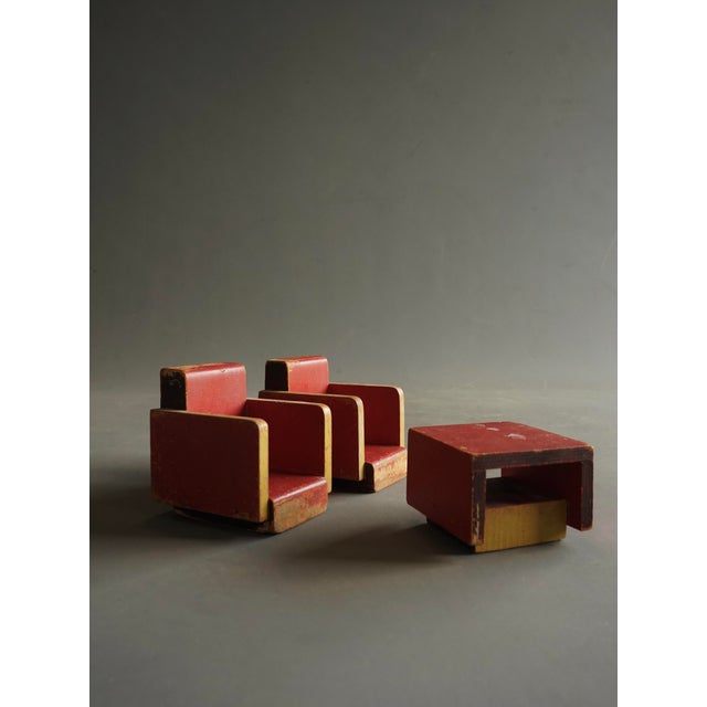 Vintage Toy Furniture by Ko Verzuu for Ado, 1930s, Set of 3 For Sale - Image 18 of 18