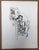 Abraham Rattner (1893 - 1978) "Anguished Soul" figural lithograph on paper from the "Beggar's Opera" portfolio. Pencil...