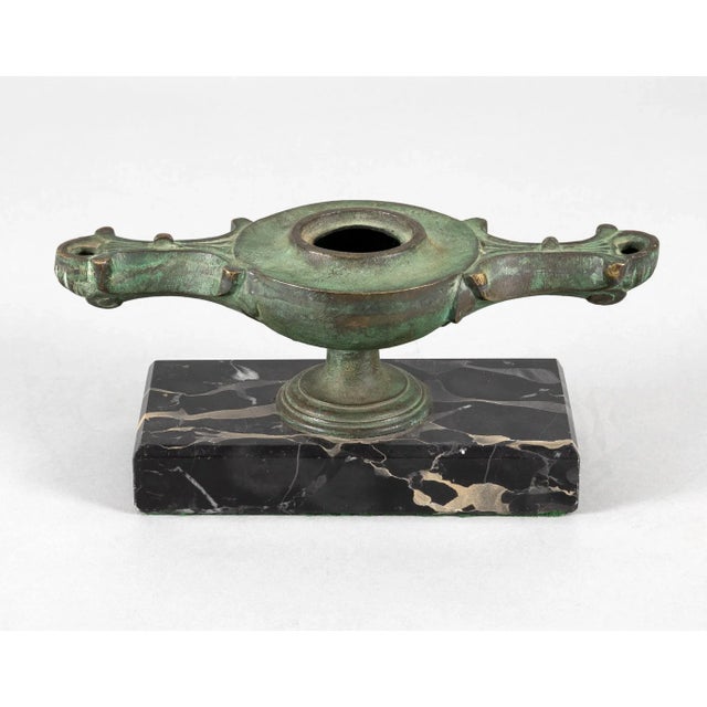 Metal Mid 19th Century Italian Grand Tour Bronze Oil Lamp For Sale - Image 7 of 7