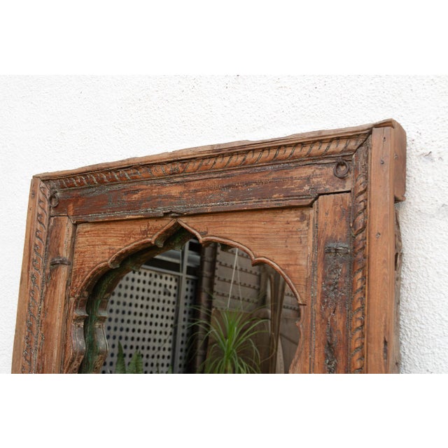 Antique Architectural Mughal Arch Mirror For Sale - Image 4 of 9