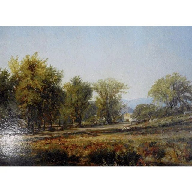19th Century Aaron Draper Shattuck Landscape Oil Painting, Framed For Sale - Image 4 of 8