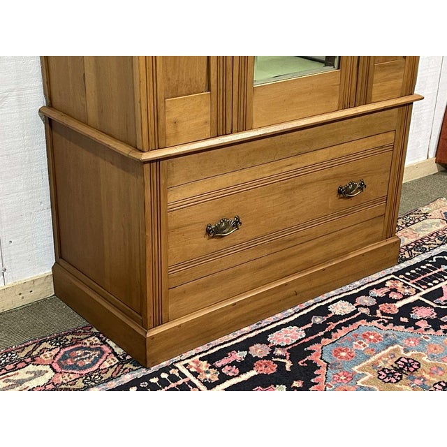 English Walnut Wardrobe, Early 20th Century For Sale - Image 9 of 18