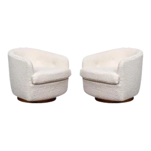 Milo Baughman for Thayer Coggin Swivel Chairs - A Pair