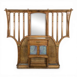 Large Art Nouveau Wardrobe in the style of Vand de Velde For Sale