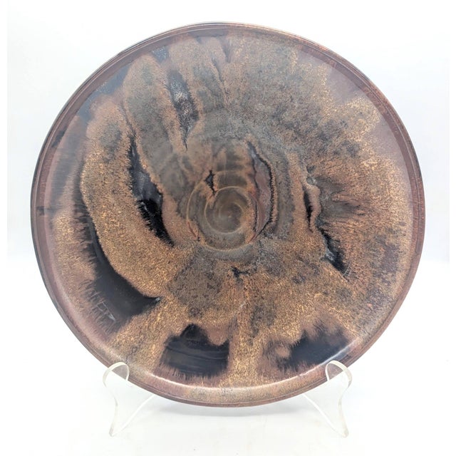 1990s Studio Pottery Glazed Stoneware Plates, Lates, Set of 9 For Sale - Image 14 of 17