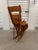 Mid 20th Century Campaign Style Teak Brown Leather Folding Rocker Rocking Chair For Sale - Image 9 of 12