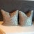 Textile Blue Silk & Velvet Pillows - A Pair For Sale - Image 7 of 7