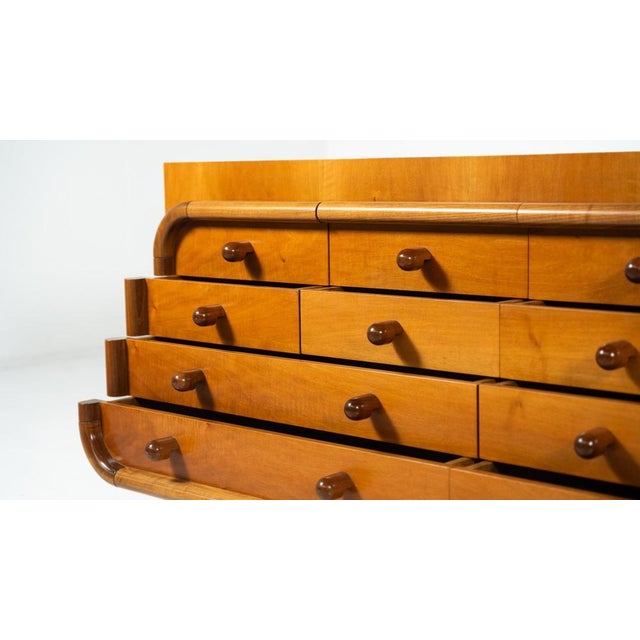 Mid-Century Walnut Sideboard with Drawers, Italy, 1960s For Sale - Image 9 of 13
