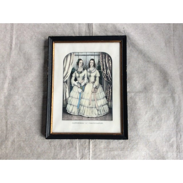 Rare 1840s Hand-Colored Lithograph | "Daughters of Temperance" Women's Rights Historical Document For Sale - Image 6 of 8