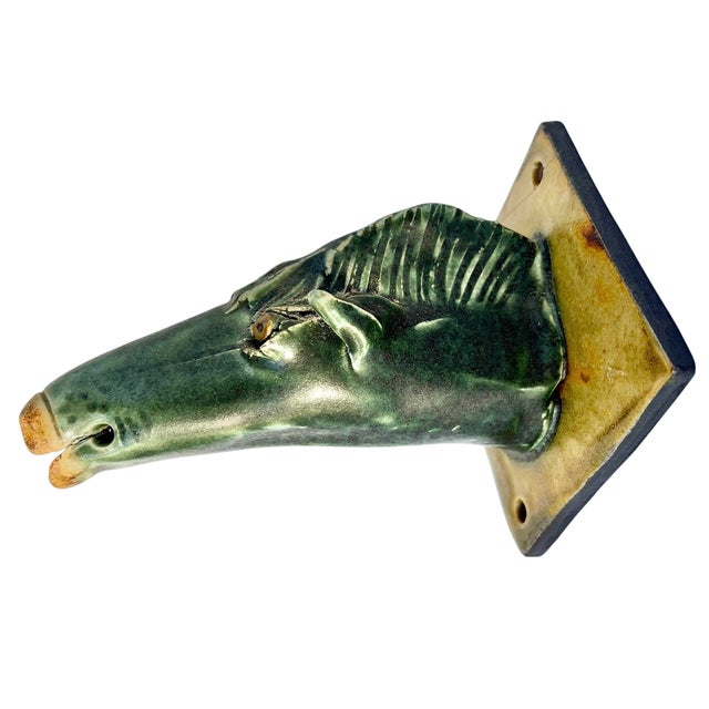 Ceramic Pottery Horse Wall Sculpture Attributed to 9 Pines Art Isupov For Sale - Image 4 of 9