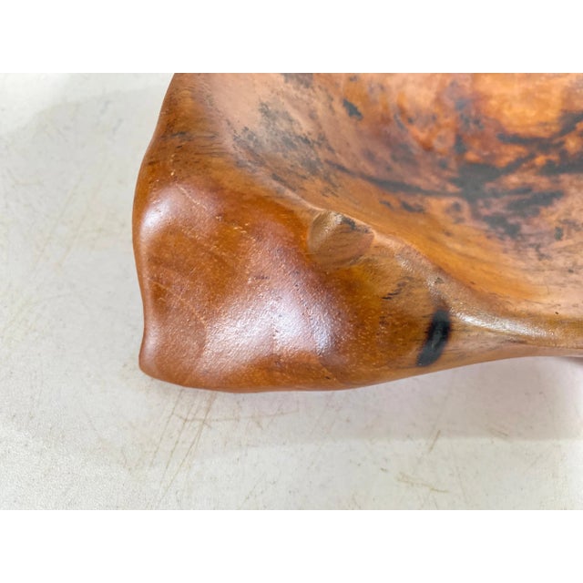 Gold Brutalist Wood Ashtray or Centrepiece, 1960 For Sale - Image 8 of 9