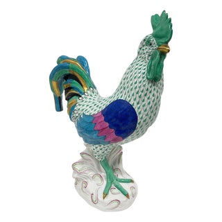 Large Porcelain Rooster from Herend, Hungary, 1960s For Sale