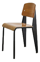 Mid-Century Modren French Standard Metropole 305 Dining Chair by Jean Prouvé, 1950s