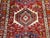 1900 - 1909 Antique Persian Heriz Karajeh Runner, Hand-Knotted Wool, Geometric Medallion Pattern, Red & Navy, 4x14 For Sale - Image 5 of 18