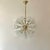Superb Snowball Sputnik chandelier with 13 lights, 50 cm in diameter, 80 cm in height. Brass and crystal by Emil Stejnar,...