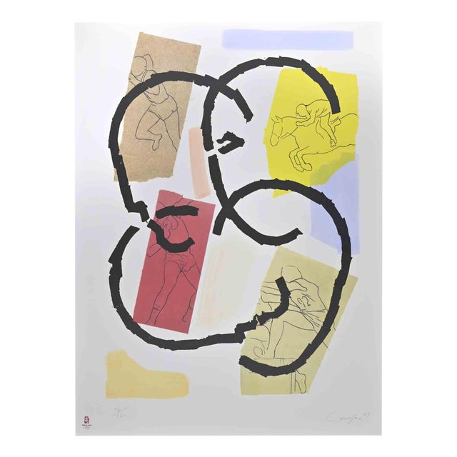Rafael Canogar, Los Juegos, Lithograph, 2008 For Sale