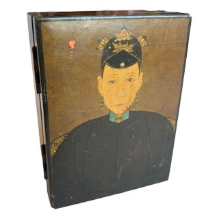 1980s Mottahedeh Wood & Lacquer Box For Sale