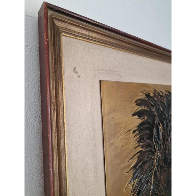 Targa, Vintage Horse Portrait, 1970s, Acrylic Painting For Sale - Image 3 of 7