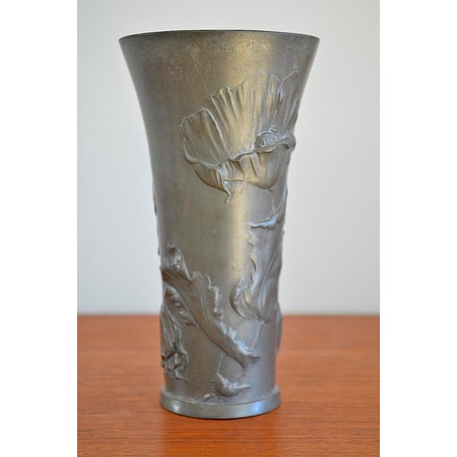 Art Nouveau Vase by Hugo Leven for Kayserzinn, 1900s For Sale - Image 5 of 10