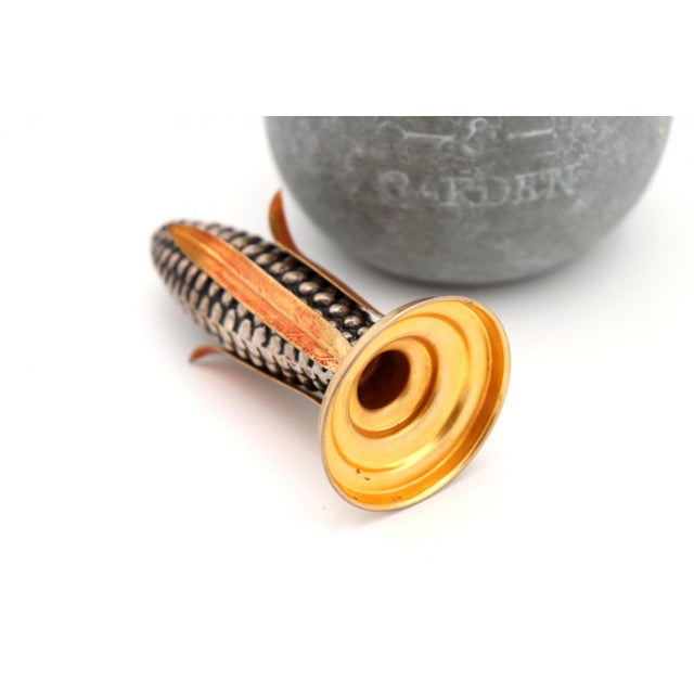 Silver Corncob Toothpick Holder For Sale - Image 4 of 6