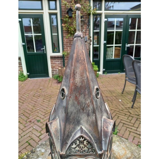 1980s Vintage Cathedral Lantern, 1980s For Sale - Image 5 of 11
