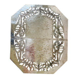 Late 19th Century Ornate Victorian Silverplate Expandable Trivet by the Middletown Silverware Company, Connecticut