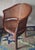 20th Century Louis XV Half-Moon Rattan and Hardwood Armchair For Sale - Image 16 of 16