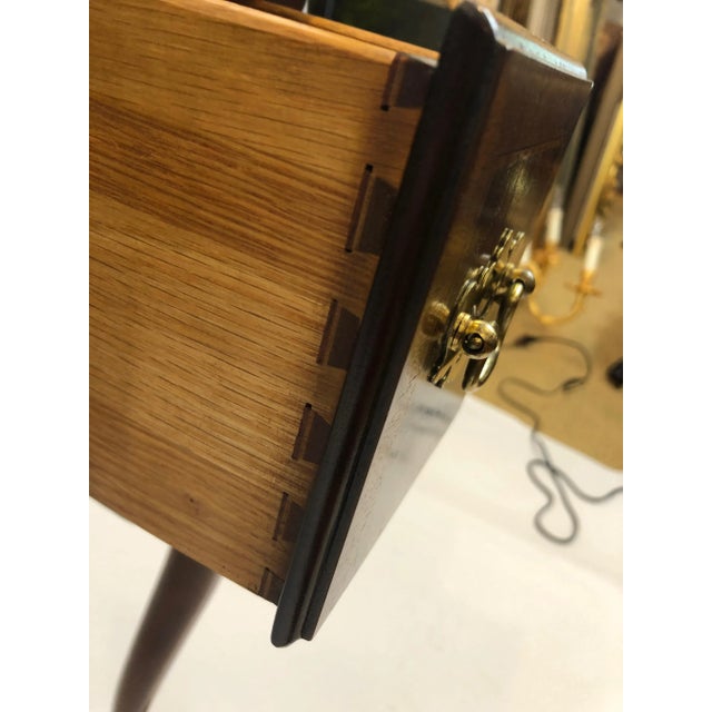 Brown 1990s Councill Furniture Flame Mahogany Lowboy For Sale - Image 8 of 11