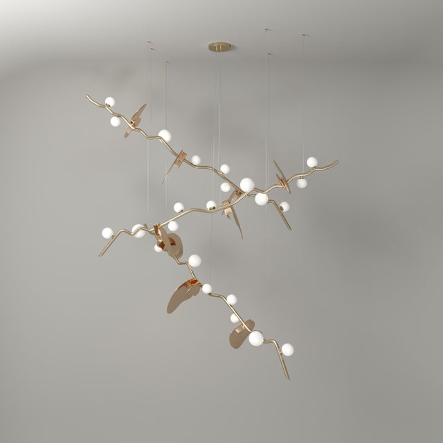 Not Yet Made - Made To Order Almond Suspension Lamp by Creativemary For Sale - Image 5 of 11